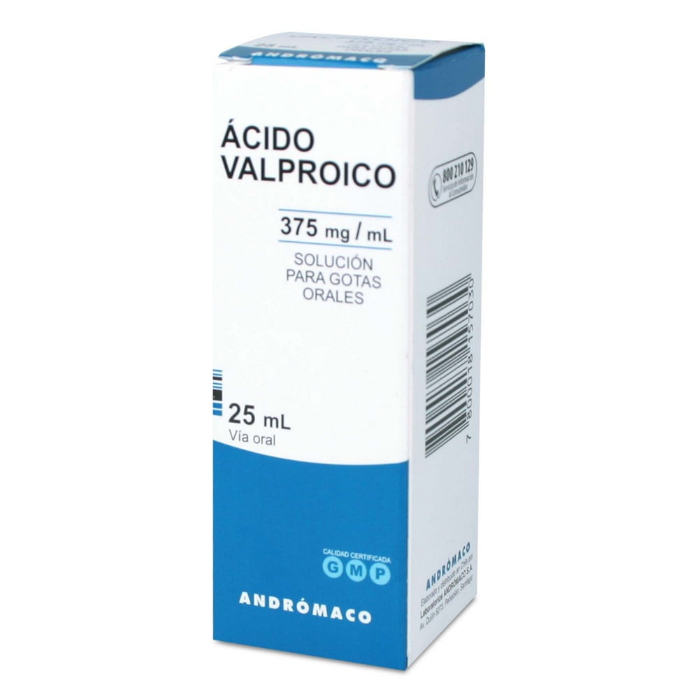 Ácido Valproico 375 mg mL 25mL Solución Para Gotas Orales Farmacia