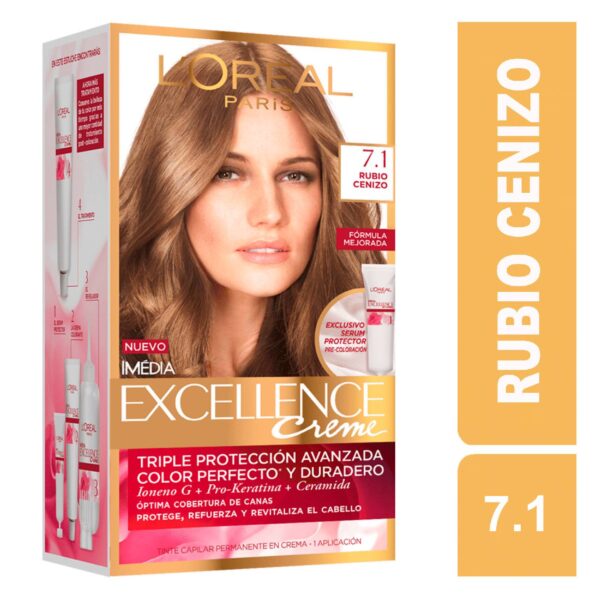 L'Oreal Preference Excellence 7.1 Rubio Ceniza