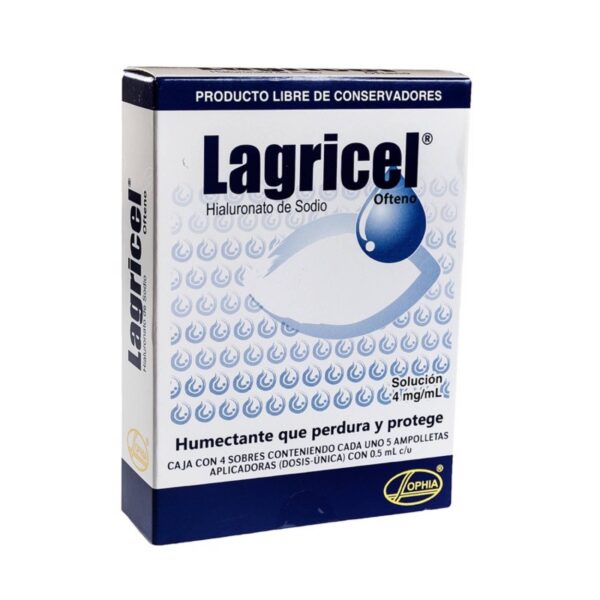 Lagricel Ofteno Solución Oftálmica / 4 Sobres con 5 Envases