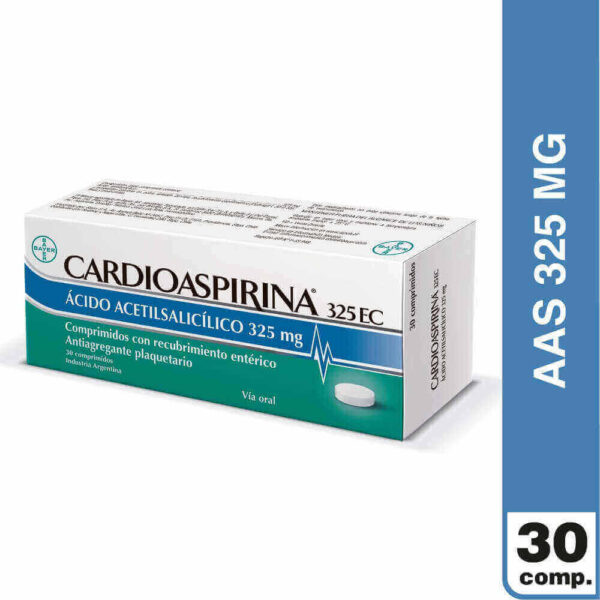 Cardioaspirina 325 mg / 30 Comprimidos Con Recubrimiento Entérico