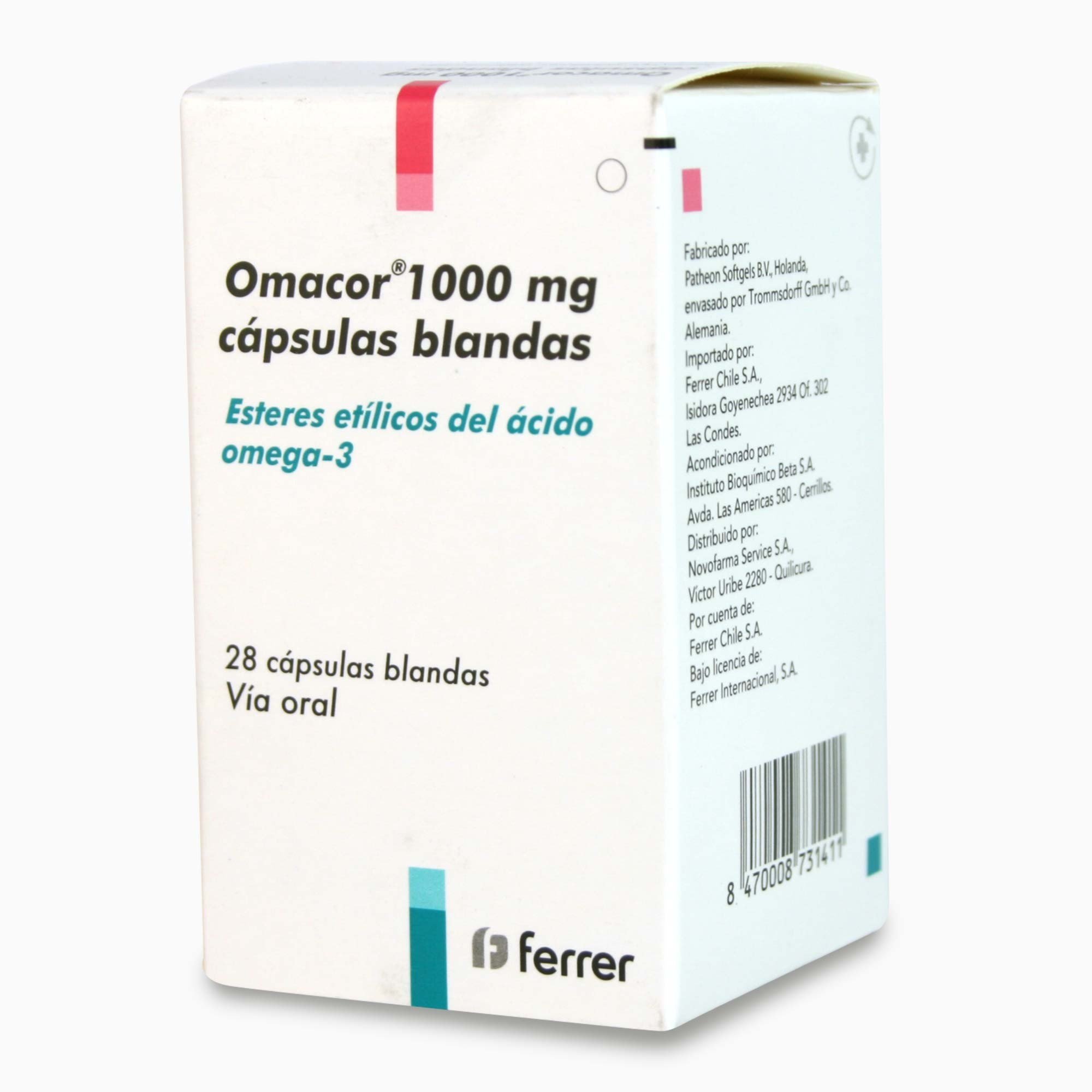 Omacor 1000 Mg 28 C Psulas Farmacia Belgochilena   Omarcor 