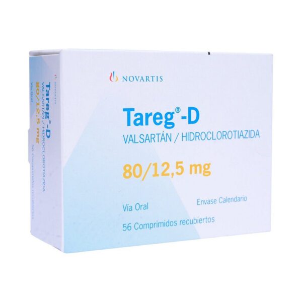 Tareg D 80/12.5 mg / 56 Comprimidos Recubiertos